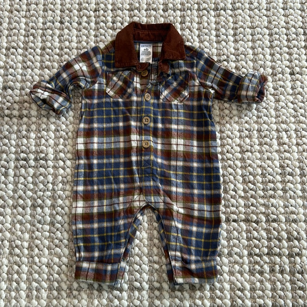 NB plaid one piece